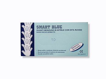 Guanti monouso in nitrile protettivi Smart Blue taglia L confezione da 100pz