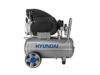 Compressore elettrico Hyundai lubrificato 24Lt con filtro separatore motore 2Hp