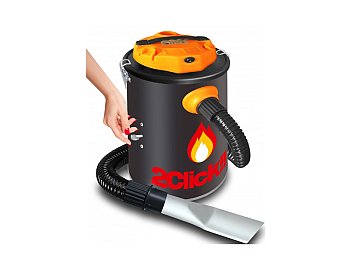 Bidone aspiracenere FIRE&BOX W8020 con filtro ignifugo e serbatoio in acciaio