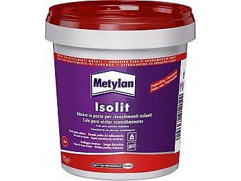 Colla adesiva in pasta Metylan Isolit per rivestimenti isolanti 925g