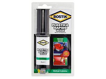 Plastica rapido mixer Bostik adesivo bicomponente con paletta e vaschetta